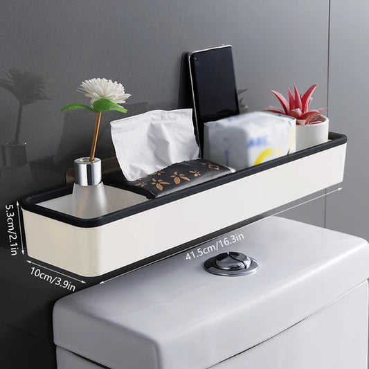 Wall Hanging Toilet Bathroom Storage Cabinet Rack