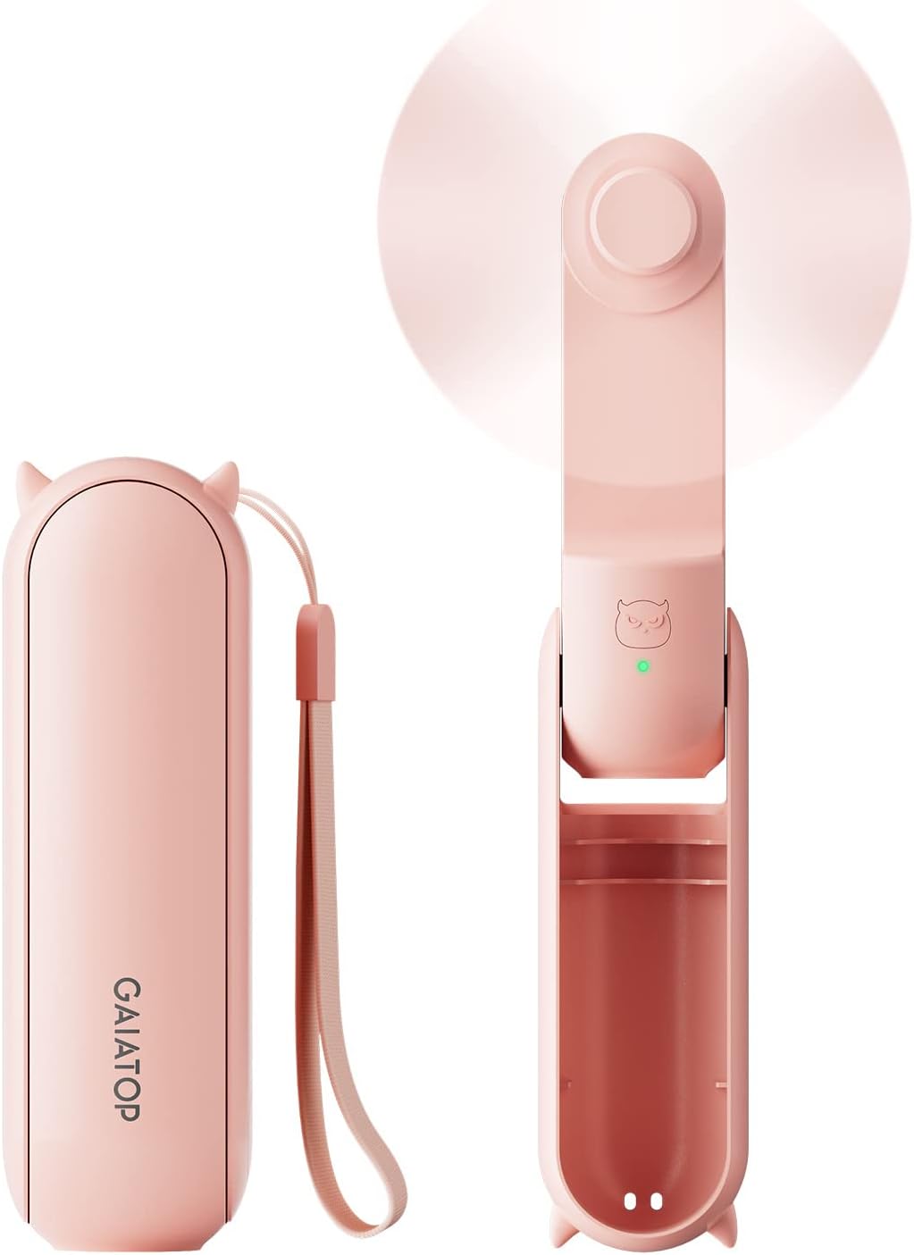 Mini Hand Held Fan with USB Rechargeable 2000Mah Battery