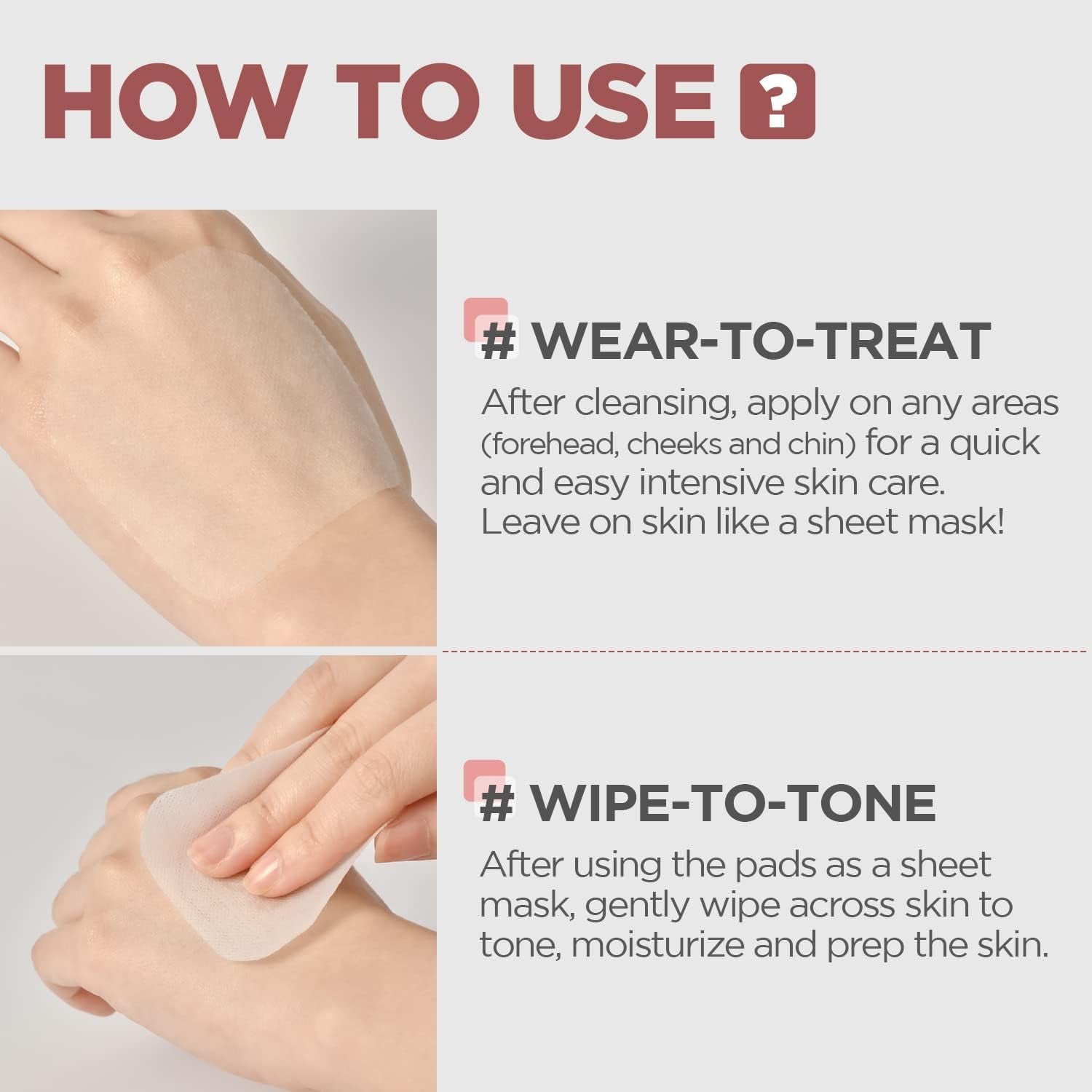 Collagen Ampoule Pad – Square Cotton Facial Toner Pads Collagen & Ceramide - Skin Firming & Restore Elasticity - Tighten Wrinkles & Lines - Vegan Eco Silk Wipes, 100 Pads