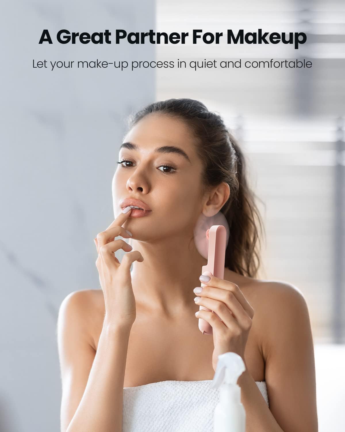 Mini Hand Held Fan with USB Rechargeable 2000Mah Battery