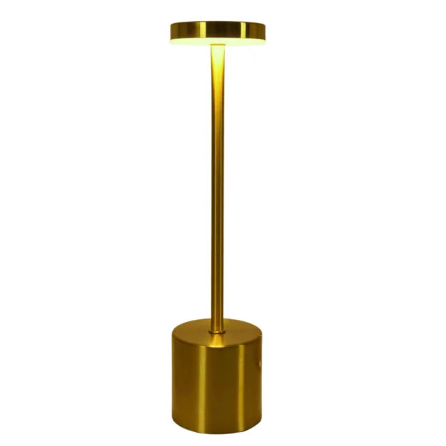 LED Rechargeable Touch Metal Table Lamp (Three Colors)