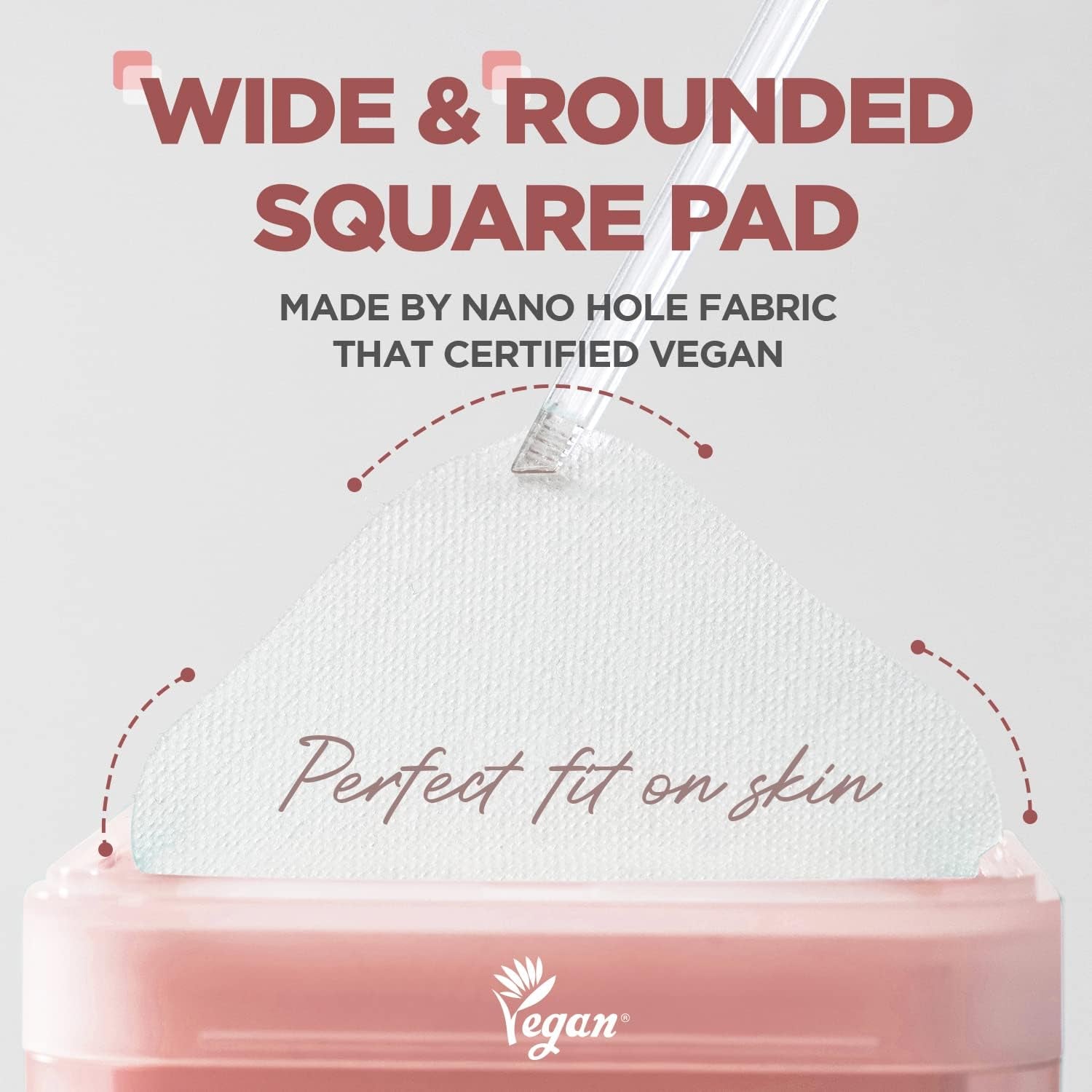 Collagen Ampoule Pad – Square Cotton Facial Toner Pads Collagen & Ceramide - Skin Firming & Restore Elasticity - Tighten Wrinkles & Lines - Vegan Eco Silk Wipes, 100 Pads