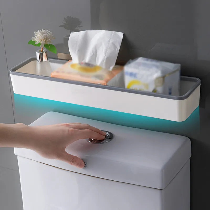 Wall Hanging Toilet Bathroom Storage Cabinet Rack