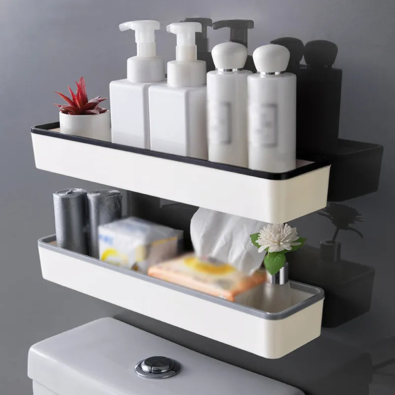 Wall Hanging Toilet Bathroom Storage Cabinet Rack