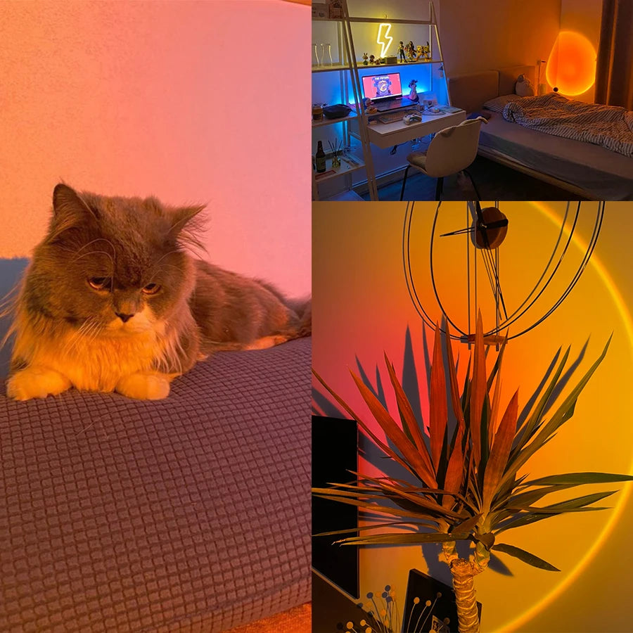 LED Sunset Lamp Nightlights 
