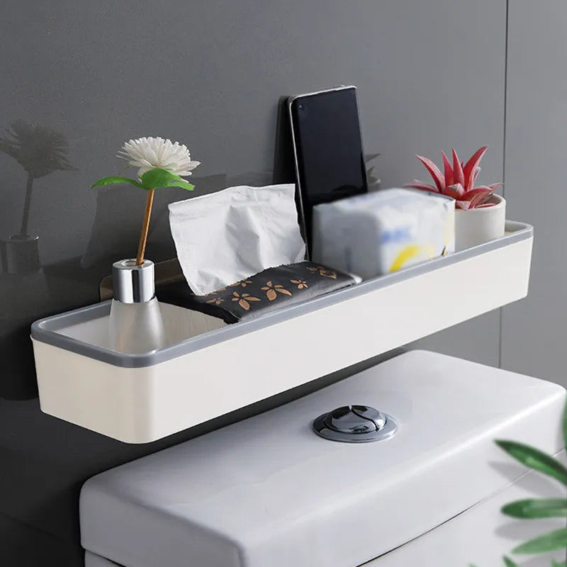 Wall Hanging Toilet Bathroom Storage Cabinet Rack